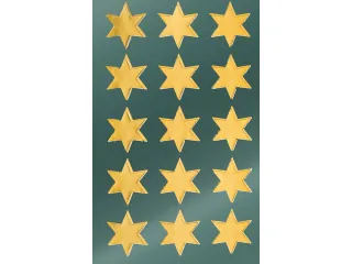 Etiket Z-design Christmas gouden sterren - 2 vel - 3