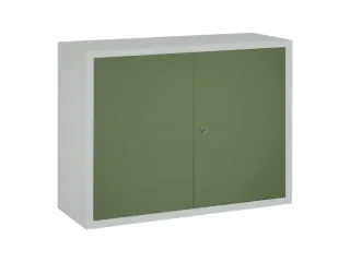 Hangkast 600x800x300mm 1 Verstelbaar Legbord Ral 7035 Front Ral 6011 - 1