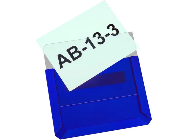 zichtpaneel,DIN A6,liggend,blauw,achterzijde magnetisch