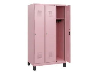 schoollocker,HxBxD 1630x900x500mm,3vak,vak B 300mm,cil.-slot,voeten - 1