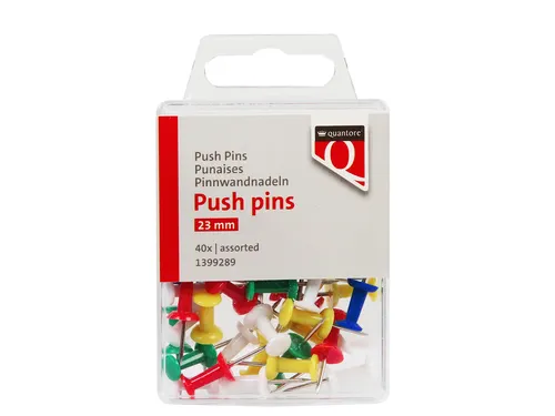 Push pins quantore 40 stuks assorti