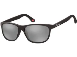 Zonnebril Montana met Revo spiegelglas mat zwart
