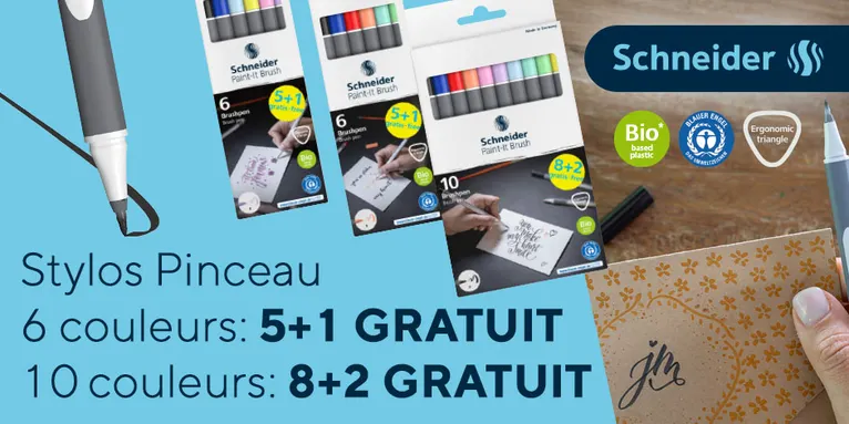 Les feutres pinceaux Schneider Paint-it 
