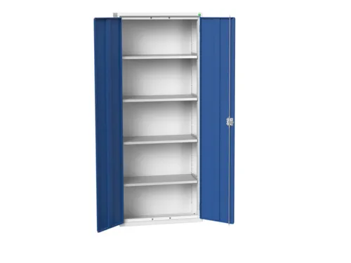 universele kast,HxBxD 2000x800x350mm,4xStalen bodem,draaigrendelslot