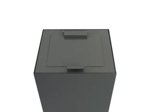 V-Part Top met klepdeksel voor Modulaire Afvalbak 85 en 90 L Grijs