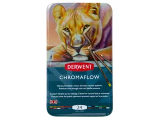 Kleurpotloden Derwent Chromaflow set à 24 kleuren - 1