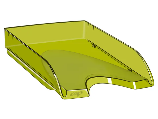 Bac a courrier vert transparent- Happy