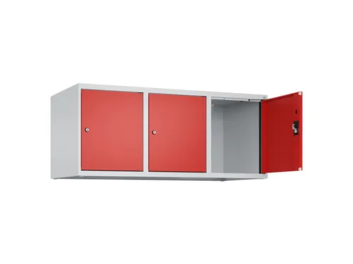opzetkast,v. locker,3vak.,vak B 400mm,HxBxD 500x1200x500mm