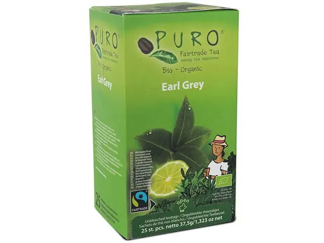 Puro thee Earl Grey fairtrade 25 zakjes