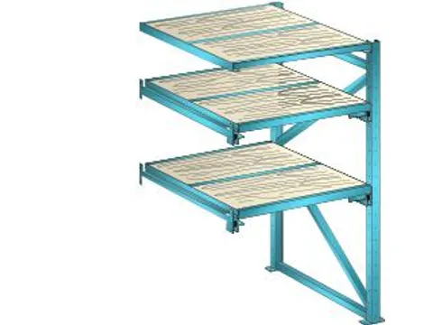 uittrekstelling voor zware lasten,HxBxD 2000x1290x1260mm,vaklast 800kg