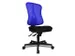 Siège Bureau Pivotant Assise Noir Dossier Maille Bleu