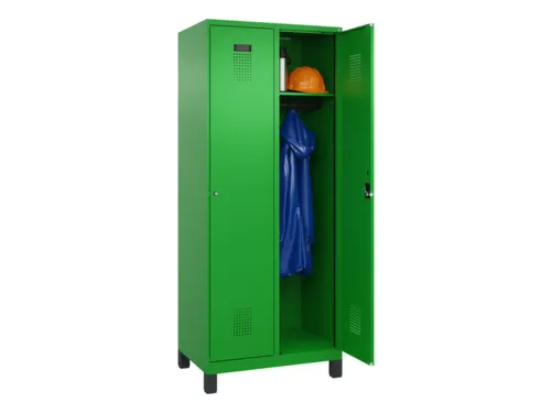 locker,HxBxD 1950x800x500mm,2vak,vak B 400mm,cil.-slot,voeten