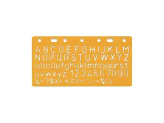 Sjabloon Standardgraph letters en cijfers 10mm - 1