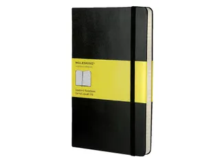 Notitieboek Moleskine large 130x210mm ruit 5x5mm hard cover zwart - 1