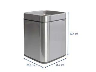 9501594 Afvalbak MAULprime 15L edelstaal 25.1x25.1x32.2cm zilver - 2