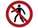 verbodsbord,verboden v. voetgangers,sticker,folie,standaard,Ø 100mm