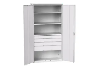 universele kast,HxBxD 2000x1050x550mm,3xStalen bodem,4lade(n) - 1