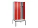 locker voor scheiding van kleding,HxBxD 2120x900x815mm,3vak