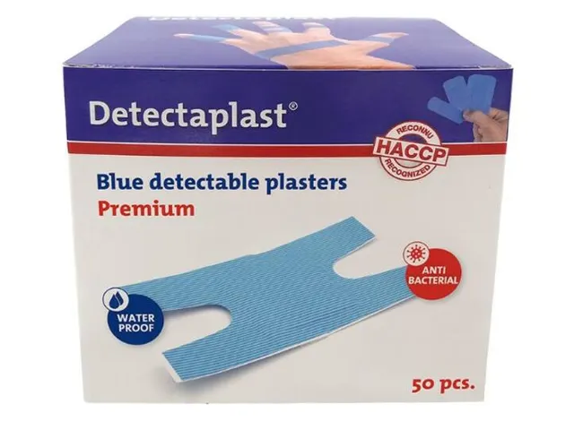 Detectaplast 8046 kneukelpleister waterafstotend elastisch blauw 50 st