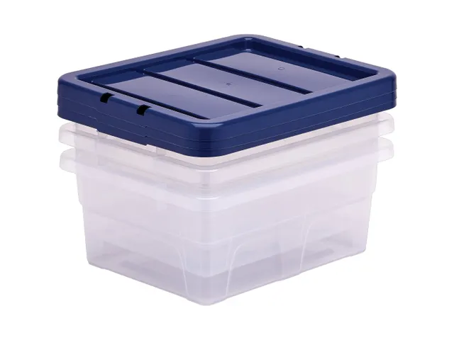 Opbergbox 15 Liter Transparant Blauw