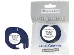 compatible LetraTAG tape voor Dymo 91200 12mm
