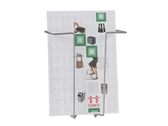 Folderhouder zilver voor A4 wandmontage