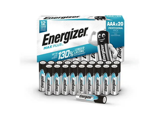 Batterij Energizer Max Plus 20xAAA alkaline
