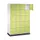 lockerkast,HxBxD 1950x1220x500mm,4x5vakken,cil.-slot,sokkel