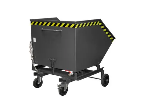 Kiepwagen voor spaanders,HxLxB 1290x1420x1340mm,1m³,draagverm. 300kg