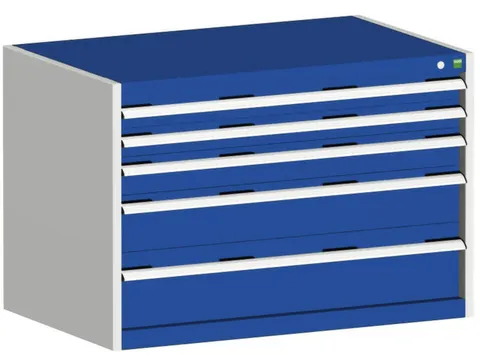 ladekast HxBxD 700x1050x650mm 5laden RAL7035 front RAL5010