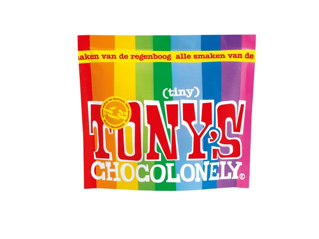Chocolade Tony's Chocolonely Tiny mix 180g zak à 20 stuk