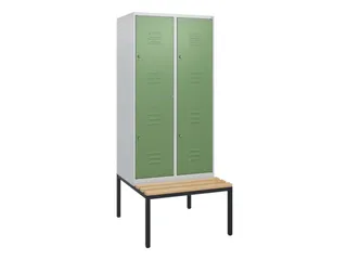 Dubbeldekse dekenkist,HxBxD 1950x800x815mm,2x2vak.,vak B 400mm - 1