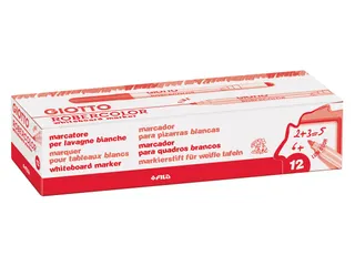Robercolor whiteboardmarker fijn ronde punt rood - 1