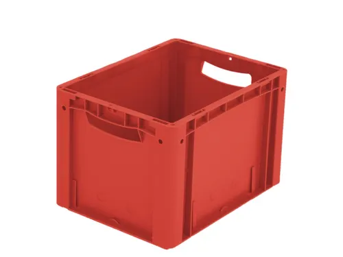 Euronorm Stapelkrat Pp 270x400x300mm Wand/bodem Gesloten Rood 26l