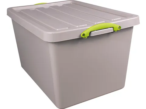 Recycled opbergdoos 96 Liter Grijs Stapelbaar