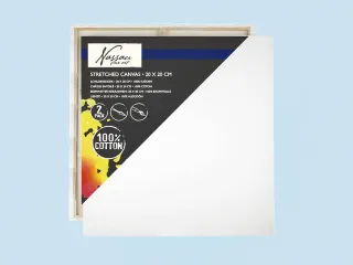 Canvas Nassau fine art 20x20cm 100% katoen 2 stuks - 1