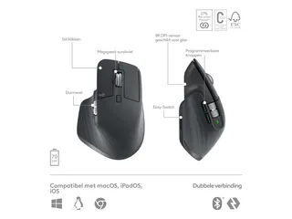 Logitech MX Keys S Combo toetsenbord en muis Azerty Frans - 23