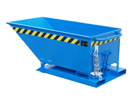 Kiepbak Staalplaat 535x670x1320mm Inh. 0.25m³ 300kg Blauw