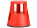 Tabouret marchepied à roulettes 150kg Rouge