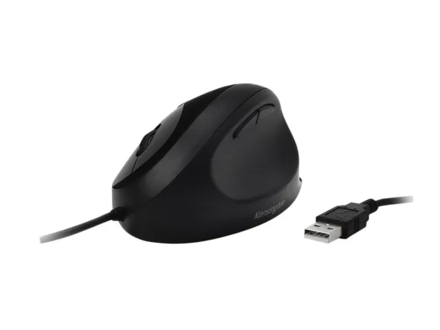 Muis Kensington pro fit ergo bedraad zwart