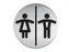 Infobord Pictogram Durable Toiletten Dames/heren Rond 83mm