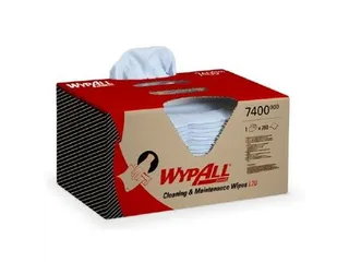 WypAll 7400 Poetsdoek L20 2-laags blauw 42x33cm - 1