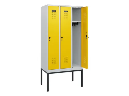 schoollocker,HxBxD 1950x900x500mm,3vak,vak B 300mm,draaigrendel