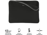 Primo Soft Sleeve Voor 13.3 Inch Laptops Zwart Polyester
