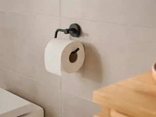 Toiletrolhouder Tesa Moon 40560 Zwart Zelfklevend zonder deksel - 3