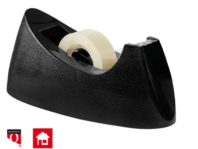 Plakbandhouder Quantore zwart 33m