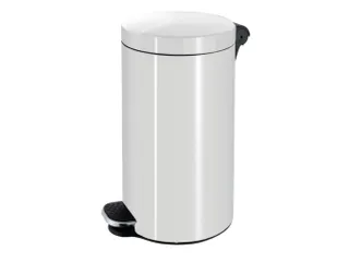 pedaalemmer,30l,HxØ 650x300mm,binnenbak kunststof,romp staal wit - 1