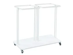 Afvalbak Combo 2x120 liter Wit Saekko Boy