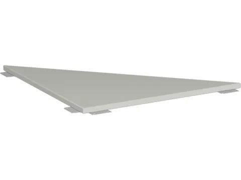 koppelelement voor bureau,90 °,BxD 800x800mm,blad lichtgrijs,hoekig