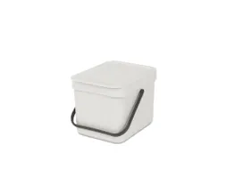 Afvalemmer Sort & Go 6 Liter Lichtgrijs